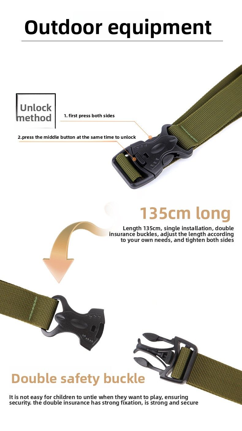 AYXSEE Outdoor Travel Camping Adjustable Nylon Buckle Multi-Purpose Binding Backpack Strap_voghion.com