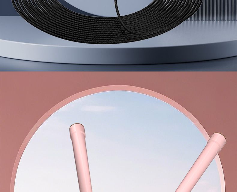 Corda per saltare in filo d'acciaio, regolabile, speciale per il fitness, per test di velocità e brucia grassi, per studenti_voghion.com