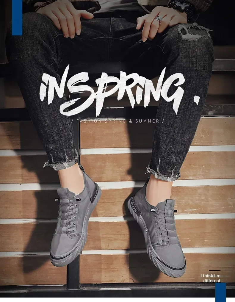 Herren-Freizeitschuhe, bequeme Canvas-Schuhe, leichte, flache Laufschuhe, hohe Sneaker, atmungsaktives Mesh-Gewebe, Tennisschuhe_voghion.com