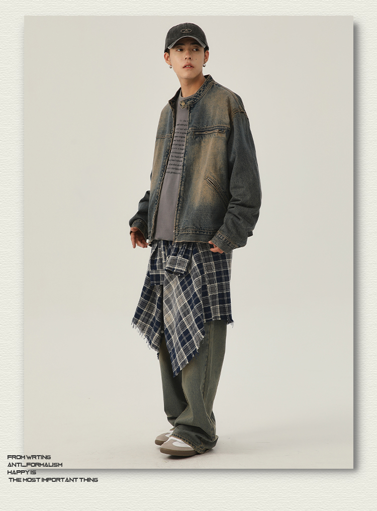 Niche Washed Vintage Denim For Men 2025 Spring Autumn New Loose Casual Jacket Men's Top_voghion.com