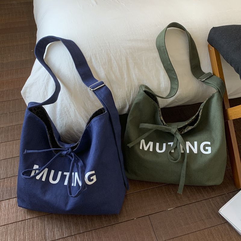 Sac fourre-tout double face en toile de haute qualité pour femme, grande capacité, modèle 2025, sac à bandoulière pour classe étudiante_voghion.com