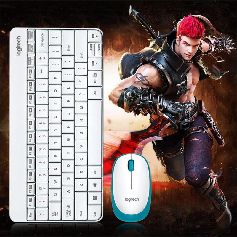 Logitech 245 USB Nano Mini Wireless Gaming-Tastatur-Set, 1000 DPI, ergonomisches Maus-Kombinations-Set für Notebook, Laptop, Zuhause_voghion.com