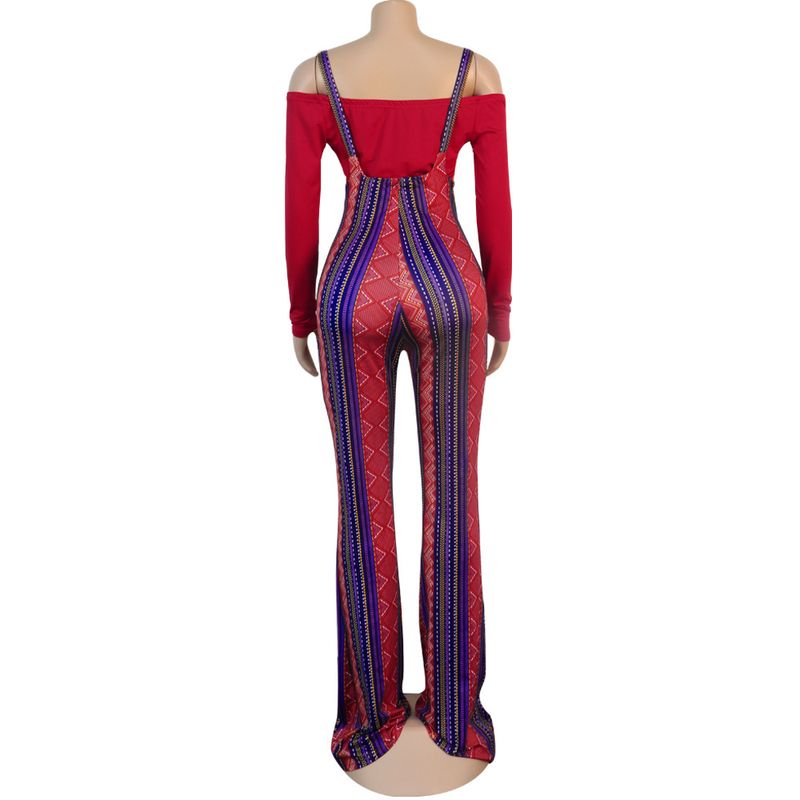 Women's sexy slim line shoulder coat plaid suspenders two-piece set_voghion.com