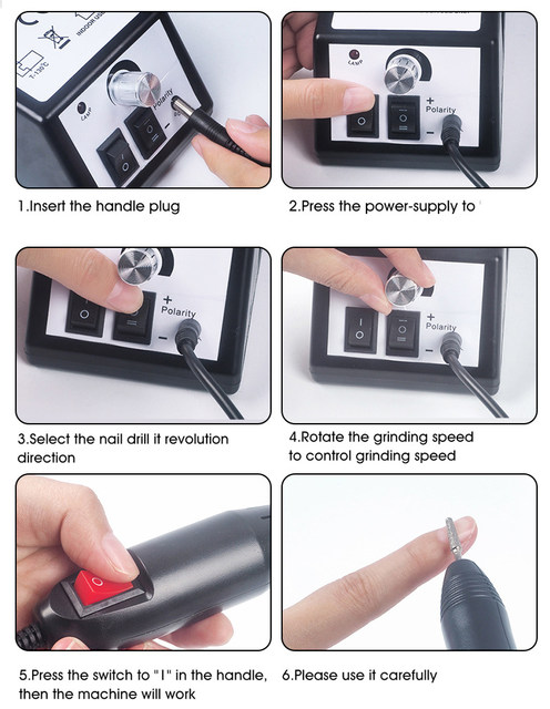 Professionele manicure-boormachine-set Elektrische nagelboormachine Nagelschuurmachine Gel Nagelriem verwijderen Nageldraaibankvijl Pools gereedschap_voghion.com