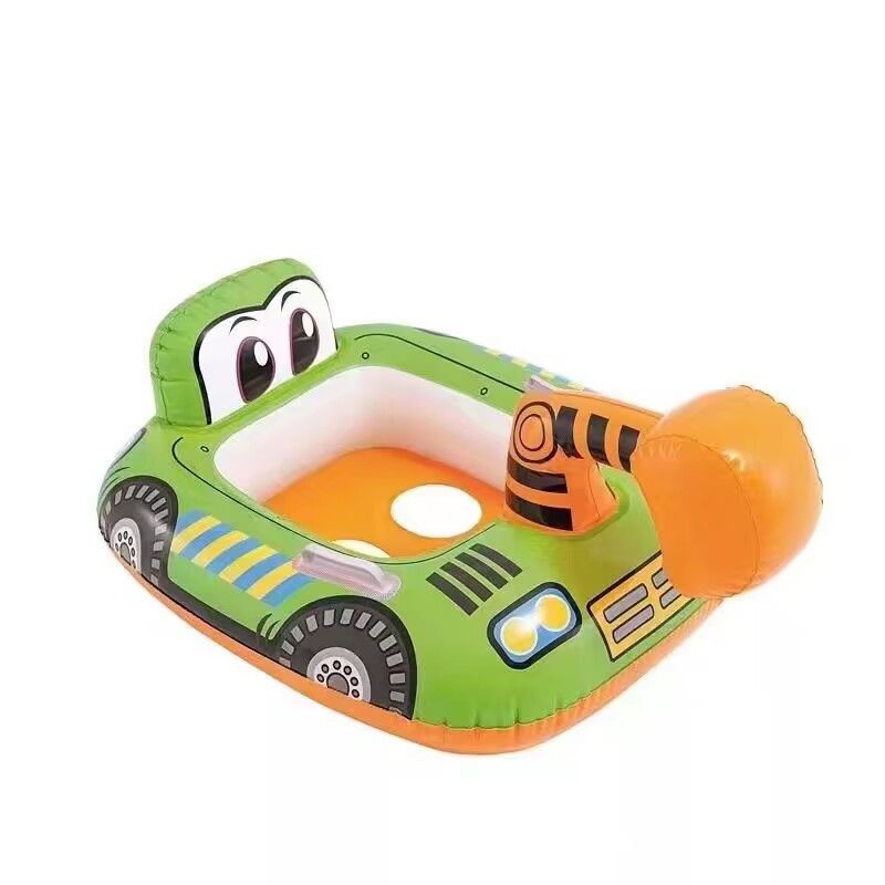Pool och tillbehör Uppblåsbar simring för barn Extra tjock stor flytande babysits med vattenpistol Säker för pool Beach Play_voghion.com