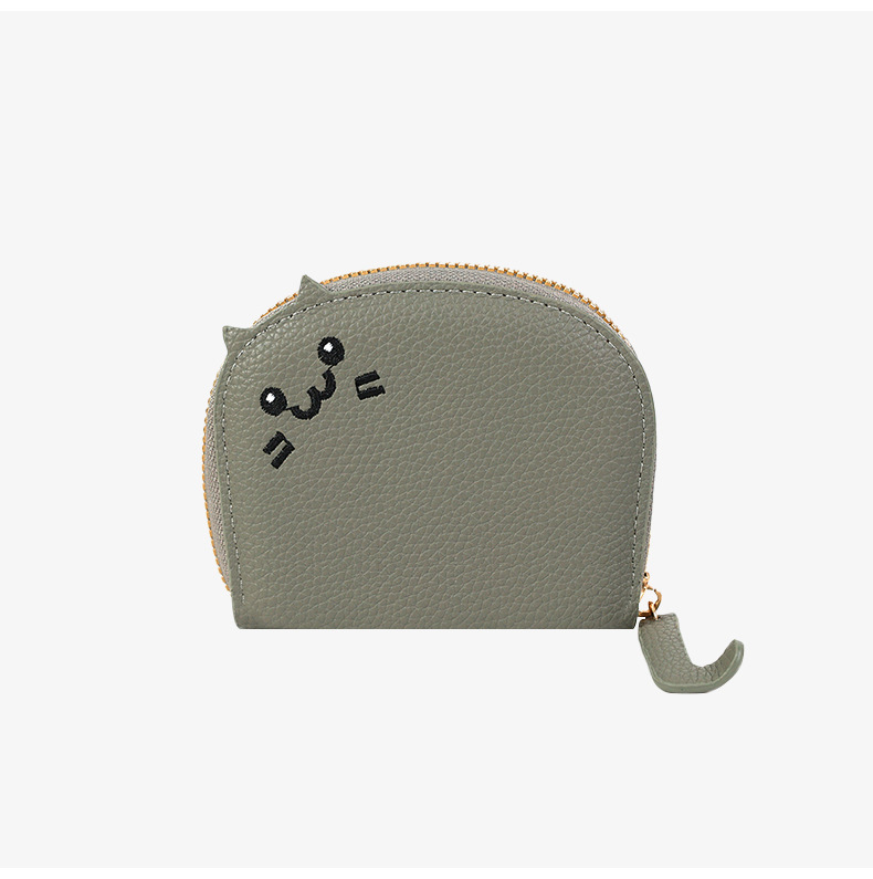 2024 Cat Small and Adorable Multi Card Advanced Cartoon Zero Wallet Portable Storage Bag Small Wallet Anti Dirt and Wear Resistant_voghion.com