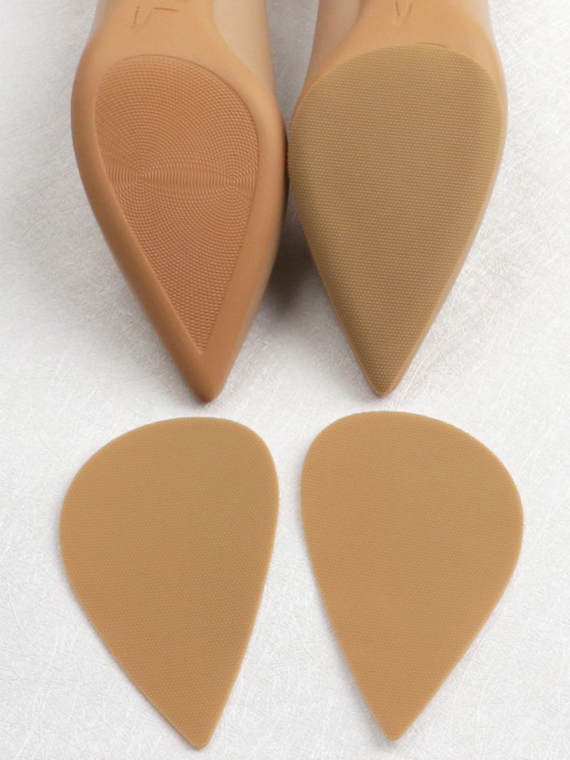 Anti-Slip Pointed Heel Protectors – Non-Skid Rubber Sole Pads For High Heels (12.5x7.5cm, 1.5mm Thick) – Wave & Diamond Patterns_voghion.com