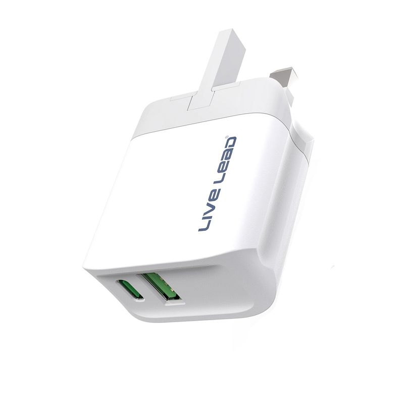 20W PD Fast Wall Charger Plug Adapter USB-C + A Port For IPhone Samsung Galaxy_voghion.com