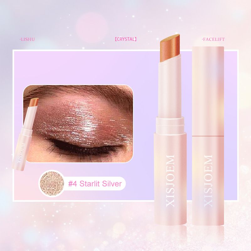Caneta de sombra Jelly Beauty Crystal Makeup Batom multicolorido iluminador em bastão Cosméticos_voghion.com