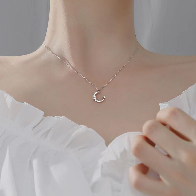 S Silver Luxury Necklace Versatile Trendy Collar Female Butterfly Simple Small, High end, and Elegant Sweater Chain_voghion.com