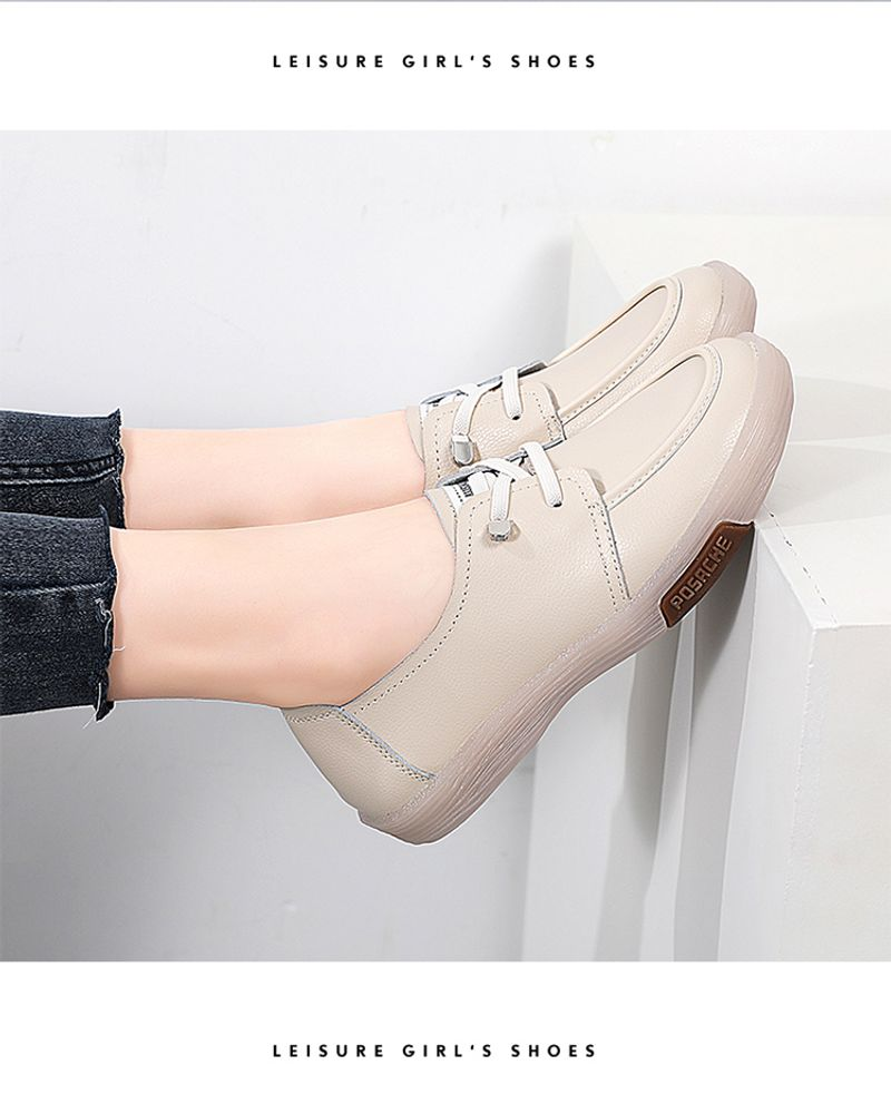 Talpă elastică cu talpă moale, pantofi albi mici și confortabili, pantofi sport casual_voghion.com