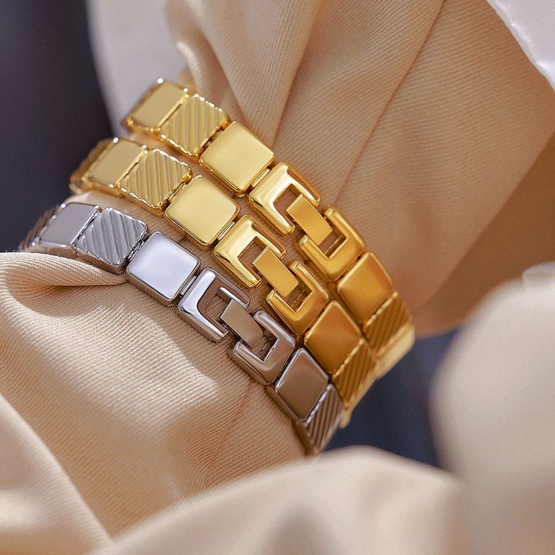 Damen Armbanduhr, wasserdicht, quadratisch, Quarz, Kleid, Damen, Stahlarmband, Armbanduhr, Geschenke_voghion.com