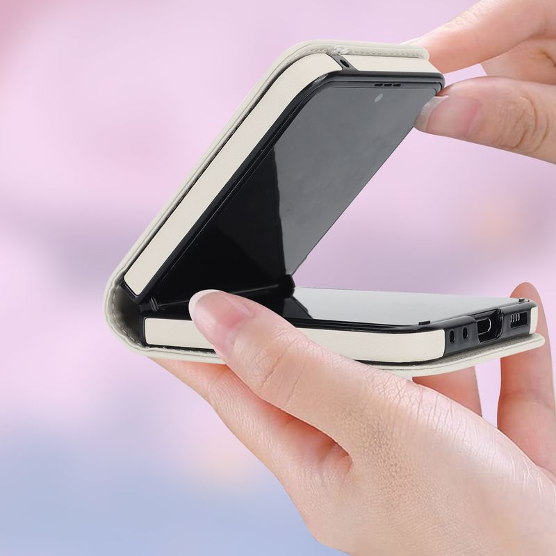 Nuova custodia per cellulare Z Flip6 per donna Custodia protettiva a tracolla Samsung Flip4 Custodia in pelle per cellulare a quadri_voghion.com