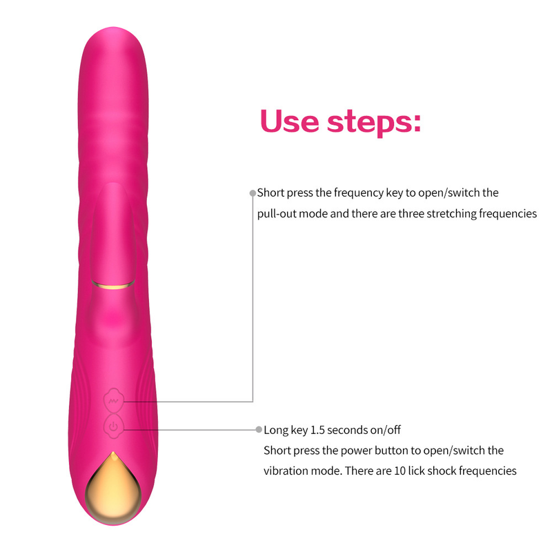 Frequenza Dildo 10 Vibrazioni Coniglio Vibrazione Bacchetta Giocattoli del sesso per le donne Masturbazione femminile Doppio motore G Spot Clitoride_voghion.com