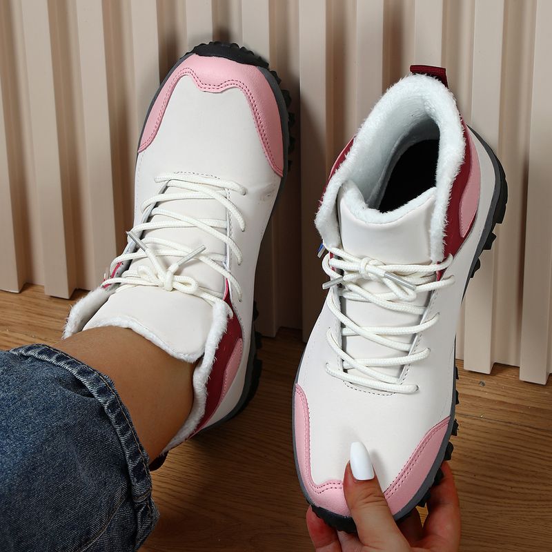 Herbst winter paar anti-rutsch verschleiß-beständig sport schuhe mit dicken baumwolle schuhe, kurze samt bequem für beide_voghion.com