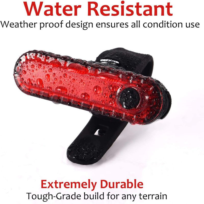 Grenzüberschreitendes 056-Fahrradrücklicht, helles LED-Nachtfahrlicht, wasserdichtes Outdoor-Mountainbike-Vorder- und Rücklichtset, Reitausrüstung_voghion.com
