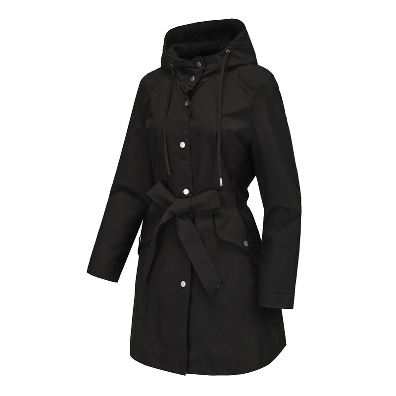 Autumn Winter New Water-Resistant Hooded Women's Casual Long Loose Plus Size Outdoor Trench Coat Versatile_voghion.com