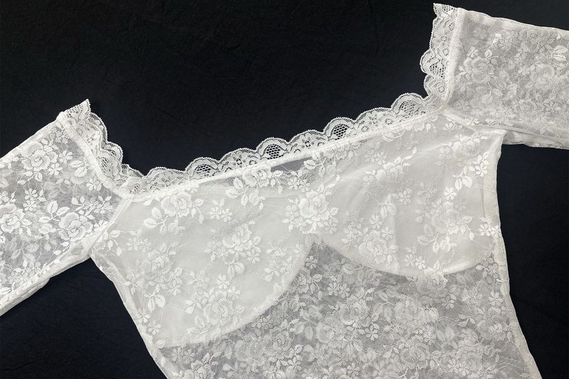 Spring Cross Border Hot Sale Sexy Off Shoulder Tops Women's T Shirts Lace Bottom Raglan Sleeve Tops_voghion.com