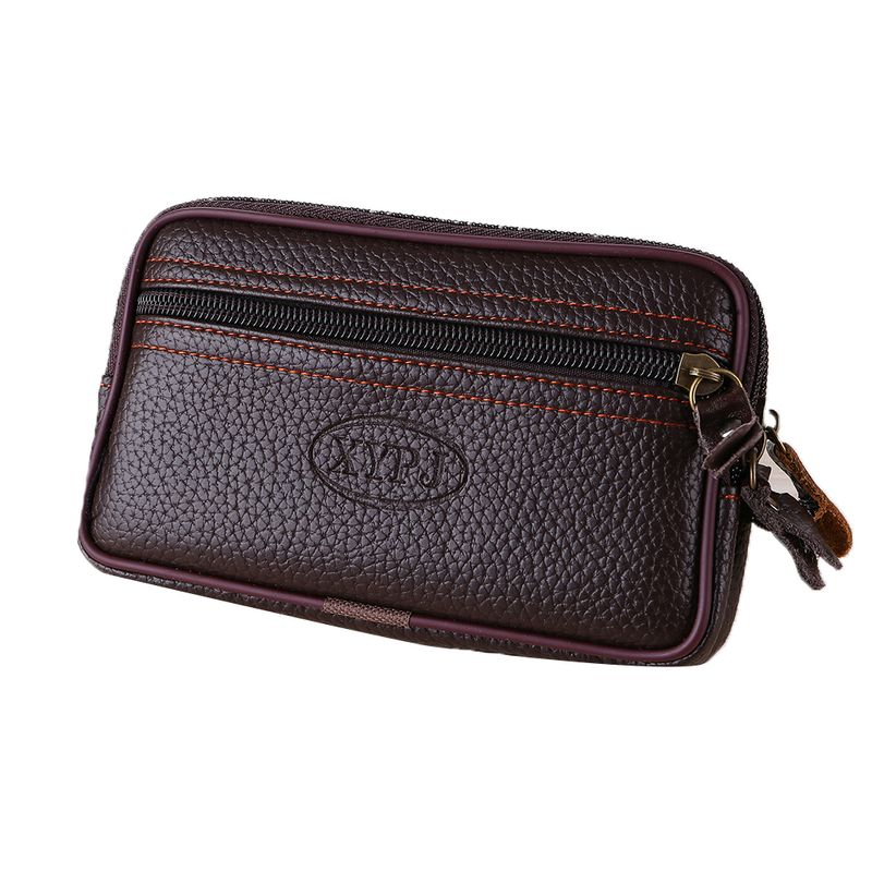 Kjiuyou Marsupio da uomo in pelle vintage, marsupio da viaggio, escursionismo, porta telefono, borsa_voghion.com
