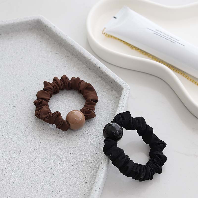 Fascia per capelli unisex con stampa leopardata e perle per l'intestino crasso, elastico per capelli di alta qualità, elastico in gomma, elastico per capelli antitraccia, accessorio per capelli da donna_voghion.com