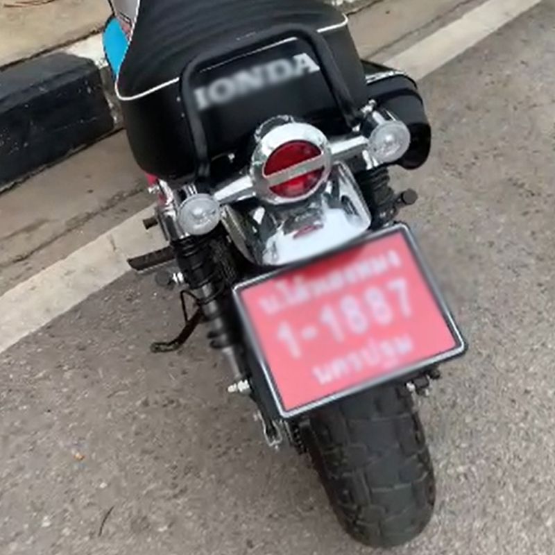 Für Monkey 125 Monkey125 2018-2022 Motorrad-Kennzeichenhalterung Motorrad-Kotflügel-Ordnungs-Rücklicht-Rack_voghion.com