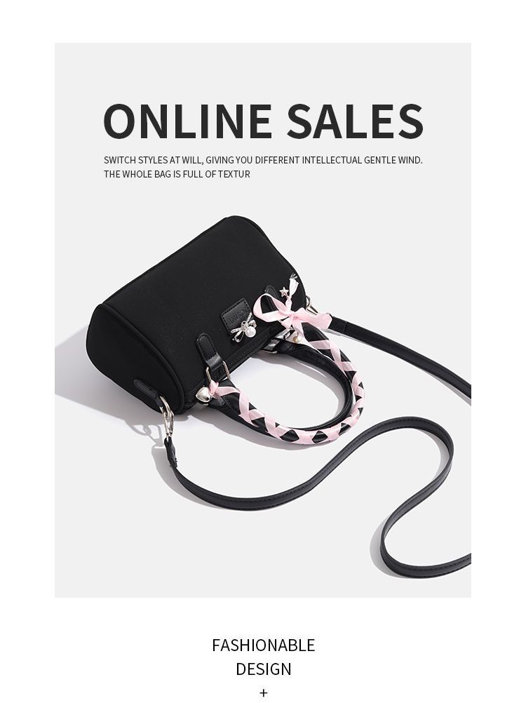 CHARHP&KEJNT2024 new female niche design Boston handbag shoulder crossbody bag_voghion.com