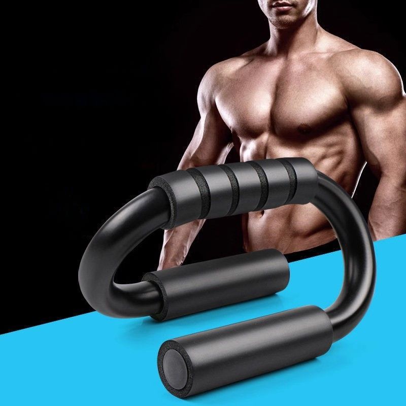 Supporto per flessioni, attrezzatura portatile per l'allenamento delle braccia per uomini, uso domestico, manubri a forma di S, allenatore muscolare addominale_voghion.com