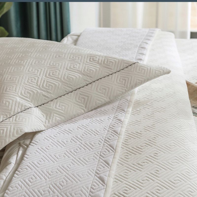 Copriletto in cotone di alta qualità, 100 pezzi, set da tre pezzi, trapuntato in cotone a fibra lunga, lenzuolo trapuntato in puro cotone, trapuntato da 1,8 m._voghion.com