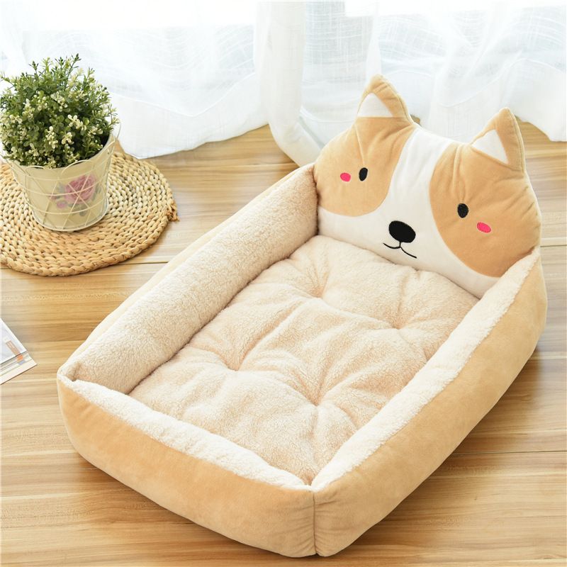 All-Season Universal Large And Small Dogs Internet Celebrity Cartoon Bed Dog Mat Cat House Pet Supplies_voghion.com
