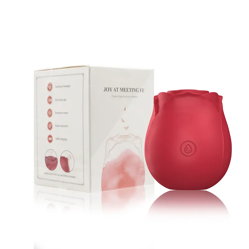 Vibromasseur à succion en forme de Rose, bonne ventouse de mamelon intime, léchage Oral, Stimulation du Clitoris, sexe puissant_voghion.com
