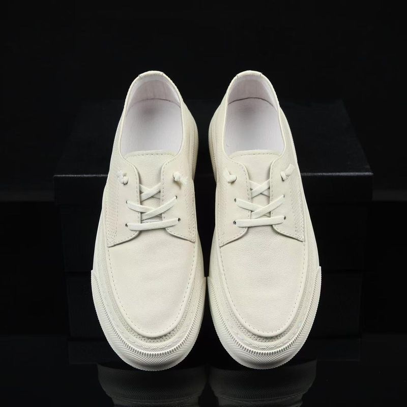 Herren Sommer Neue Echtleder Trendy Casual Sneakers Einfache Atmungsaktive Mode Vielseitige Weiße Schuhe_voghion.com
