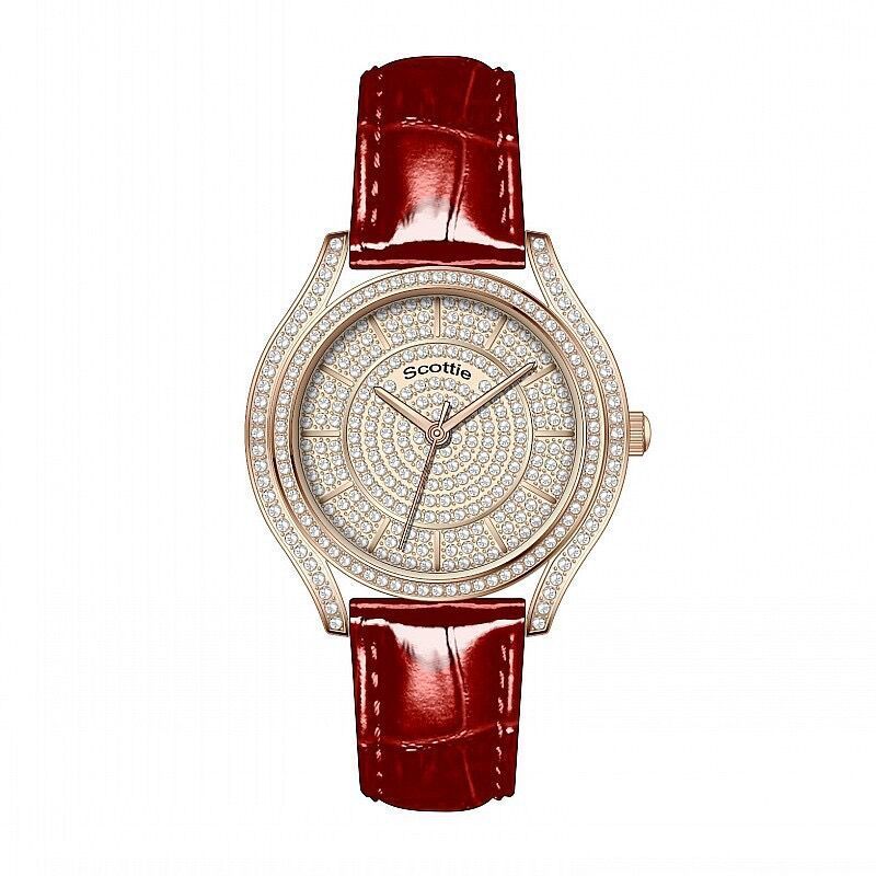 Shigaodi Full Diamond Belt with Red Diamonds and High Beauty Quartz Waterproof Women's Watch Instagram Style_voghion.com