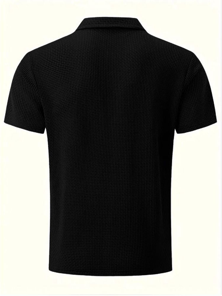 Nuova maglietta a maniche corte in seta ghiacciata di alta qualità Paul da uomo, colletto a camicia, tinta unita estiva_voghion.com