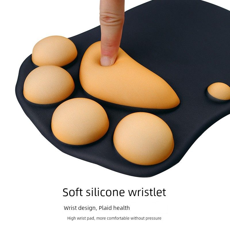 Oniwwertraff Qualitéit Kine Creative Séiss Kaz Klauen Handgelenk Computer Laptop Desktop Mauspad_voghion.com