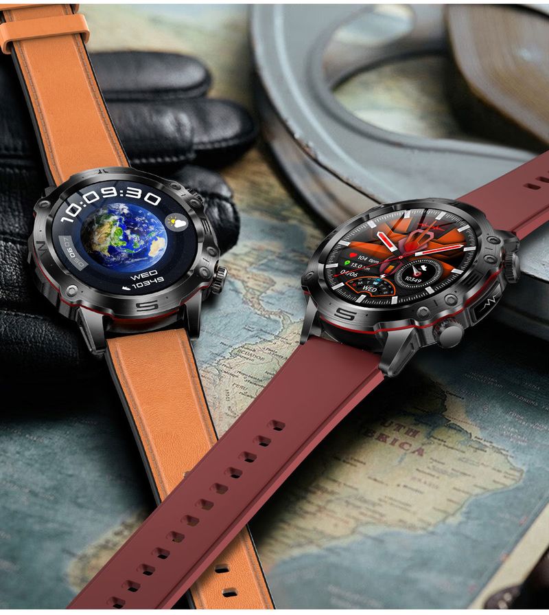 Smart Watches Dedicated ET482 Smart Watch Outdoor Sports AMOLDE HD ECG Bluetooth Call Non Invasive Blood Sugar_voghion.com