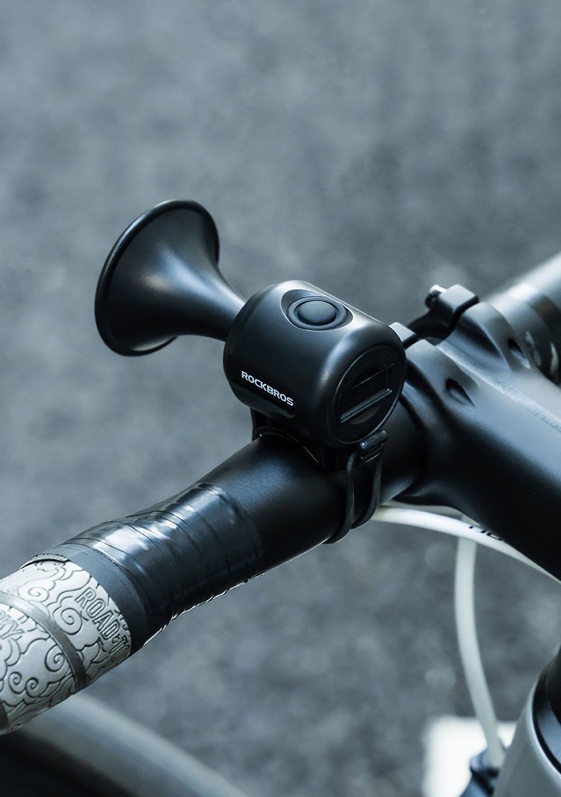 Klaxon de vélo universel Rock Brothers pour vélos électriques de route et de montagne, sonnette d'avertissement pour vélos d'enfants_voghion.com