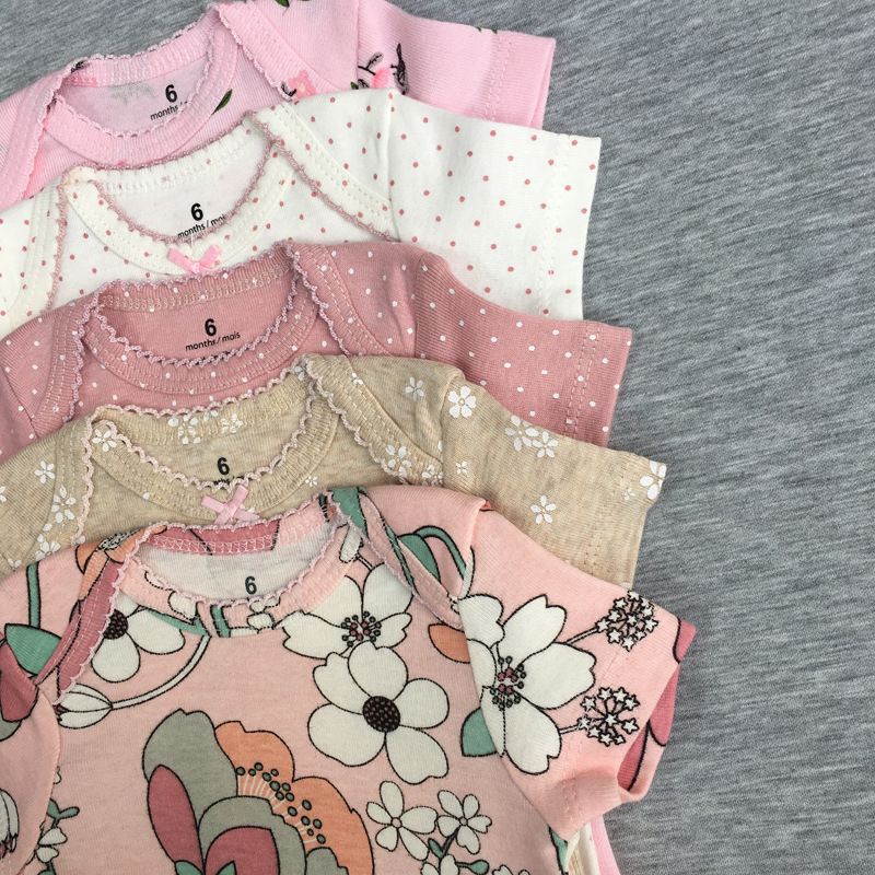 Summer Baby Jumpsuit Short Sleeve 5 Piece Set For Boys And Girls Baby Foreign Trade Export High End Ha Baofu Clothing Class A Cotton Sling_voghion.com