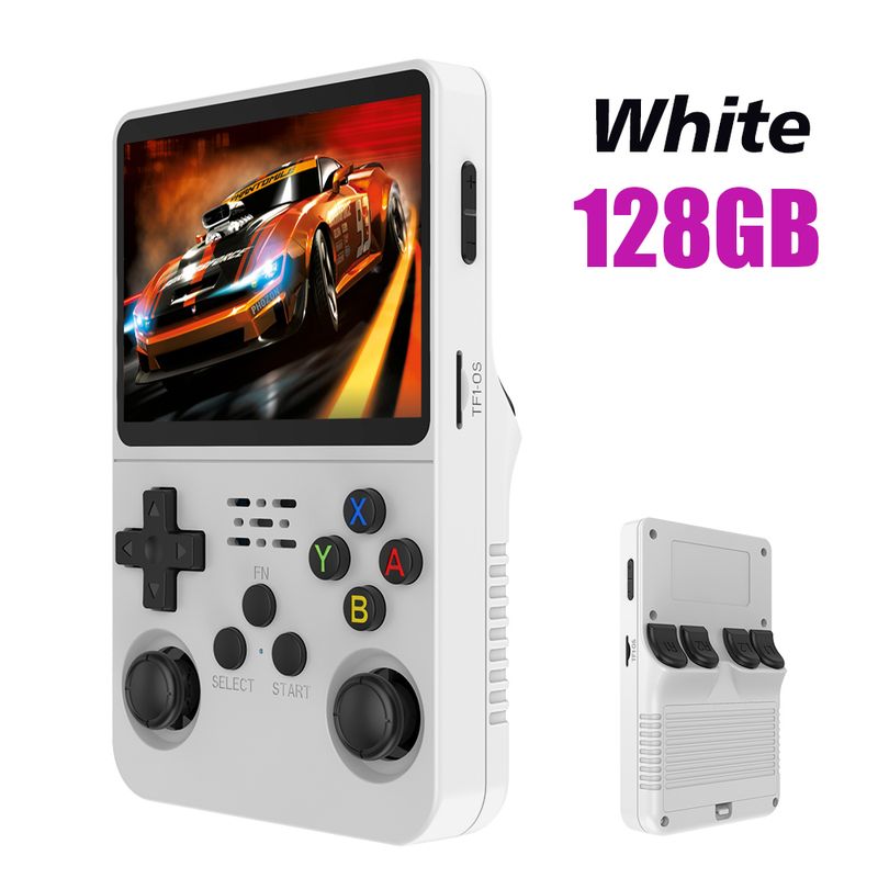 128G R36S Retro Handheld Video Game Console Linux System 3.5 Inch IPS Screen R35s Pro Portable Pocket Video Player 64GB Games_voghion.com