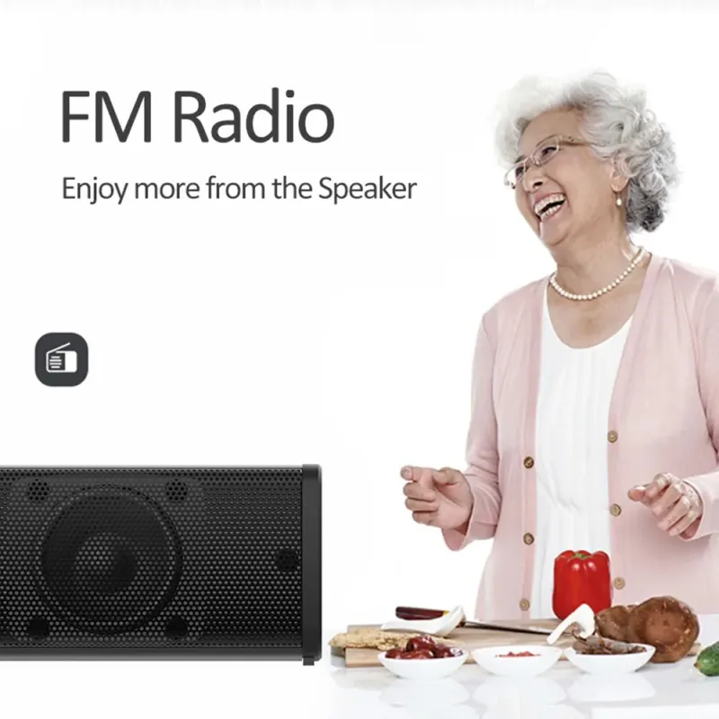 HIFI Wieless Bluetooth Speake Home Theate TV Compute Echo Wall Steeo Suound Sound FM Radio Remote Contol_voghion.com