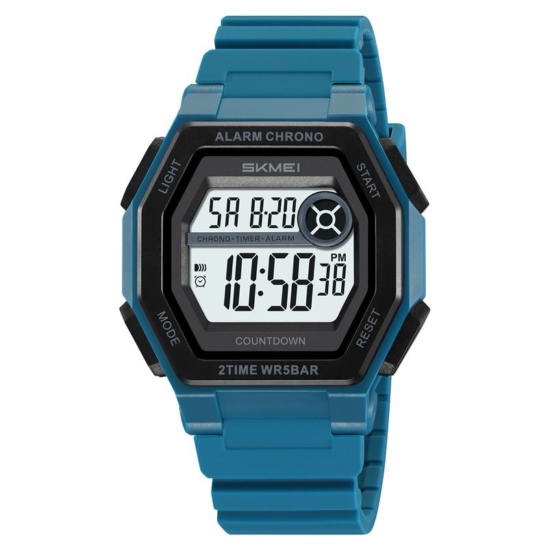 Reloj electrónico deportivo cuadrado Momentum para hombre, multifunción, resistente al agua, para estudiantes y negocios._voghion.com