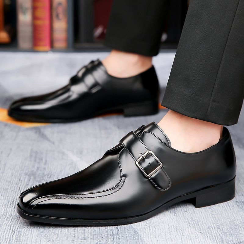 Männer Business Casual Kleed Oxfords Formell Lace-Up Schong fir Büro, Partyen an Alldag_voghion.com