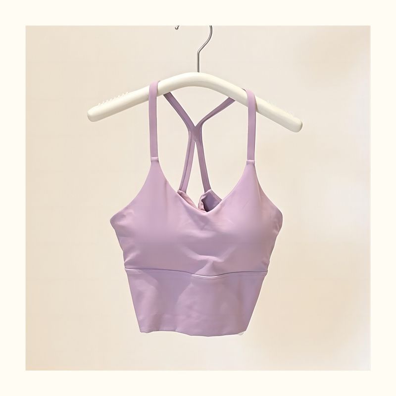 Vêtements pour femmes, vêtements de yoga, même style, été, léger et confortable, loisirs, couleur unie, petite écharpe, sous-vêtements, style pur désir_voghion.com