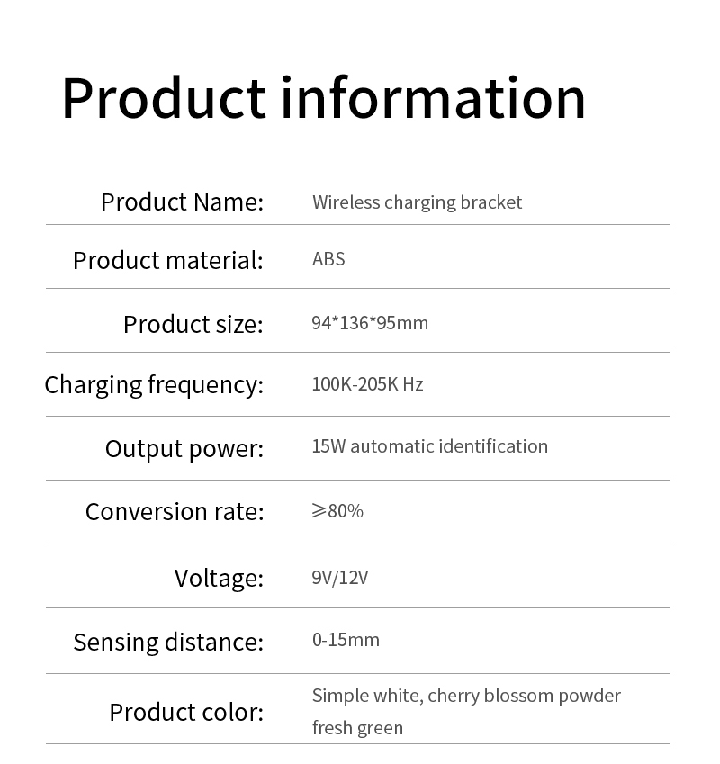 15 W gyorstöltés 15 W vezeték nélküli töltő hordozható mini szék vezeték nélküli töltő asztali mobiltelefon tartó_voghion.com