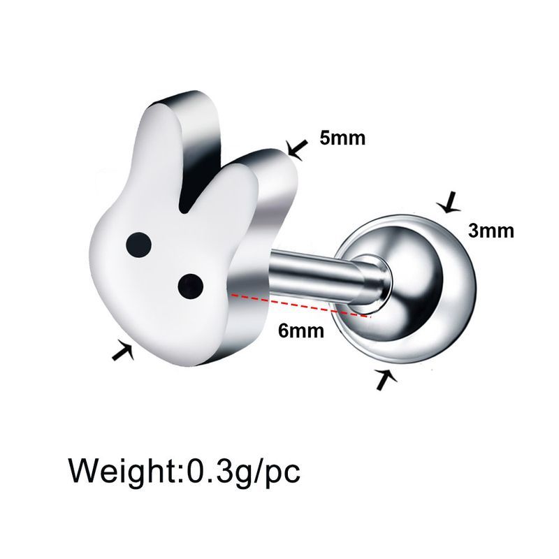 Nuovo chiodo per orecchio in acciaio inossidabile con stella a cinque punte, cuore di pesca, croce con micro-intarsi in zircone, vite a sfera, gioiello da forare_voghion.com
