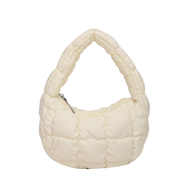 Borsa a mano mini versatile e dolce da donna, in stile coreano, di alta qualità, con plissettatura a nuvola e nuova moda._voghion.com