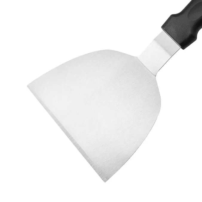 Roestvrijstalen Metalen Bakplaat Spatel Hamburger Schraper Pannenkoek Ideale per BBQ Grill_voghion.com