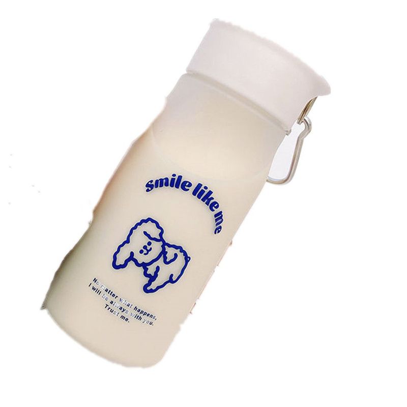 2 pezzi tazza d'acqua per studentessa versione coreana della rete rossa tazza casual in plastica semplice satinata carina cartone animato_voghion.com