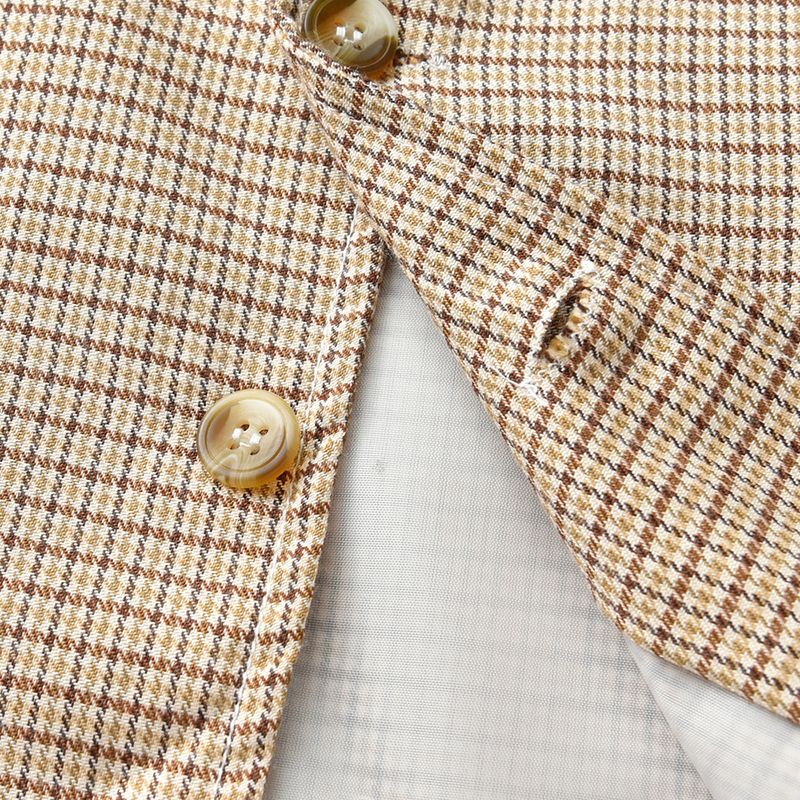Kinderkleidung Kinderanzug, hübscher Junge, Westenkleid für Blumenmädchen, erster Geburtstag eines Jungen, Anzug für mittlere und ältere Kinder, Herbst und Winter_voghion.com