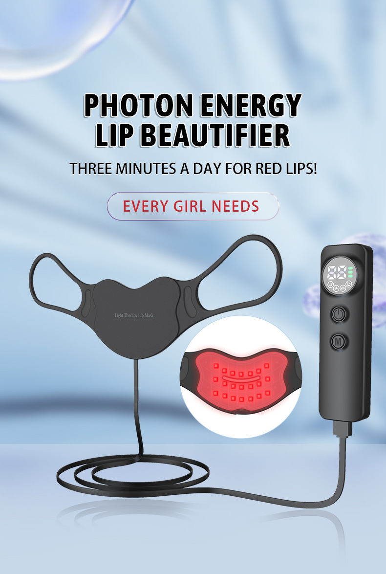 Foton Huishoudelijk Masker Draagbare LED-Bal Elektrische Siliconen Lippenstift_voghion.com