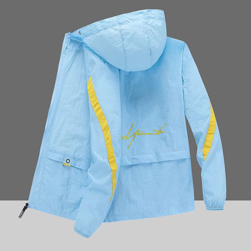 Unschlagbare Qualität Sommer-Kapuzenkleidung für Herren, ultradünne, atmungsaktive Sonnenschutzkleidung, Windjacke, neue Herrenmode_voghion.com